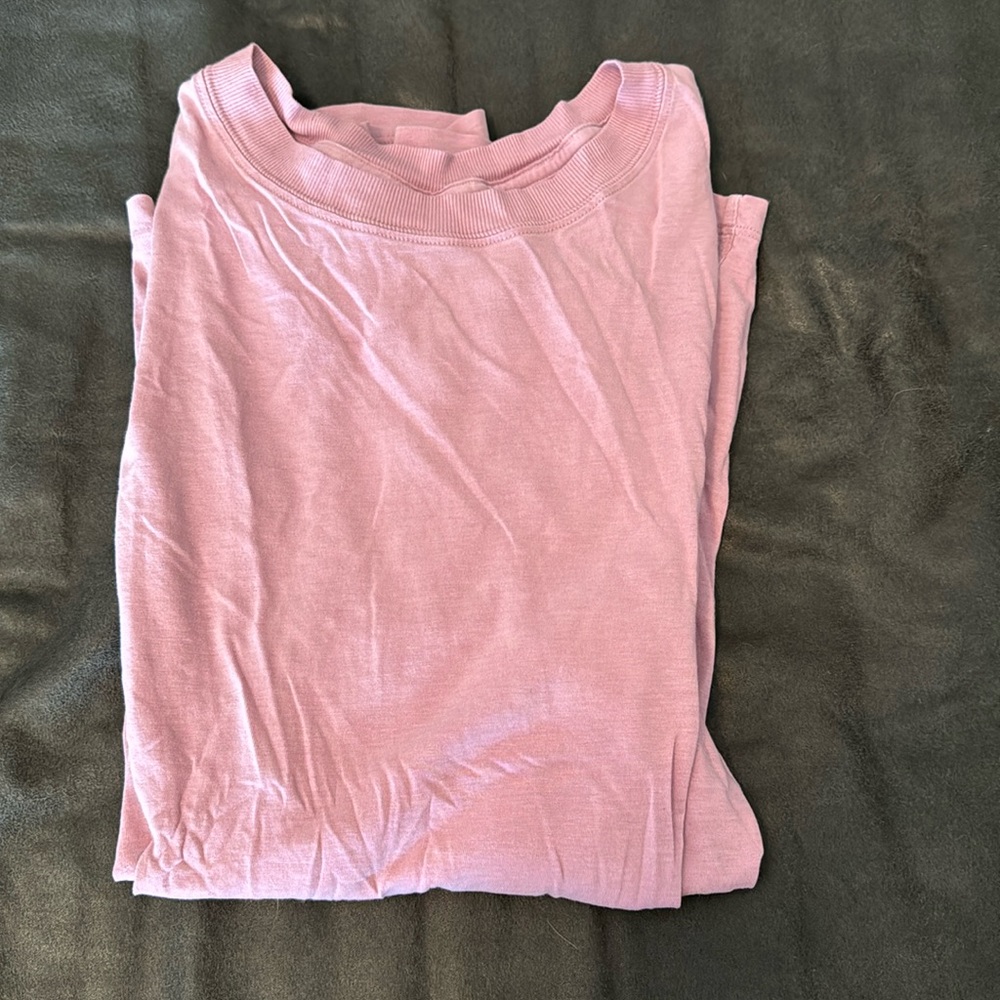 All yours cotton Tee - lululemon size 10. Pink Taupe. Great condition